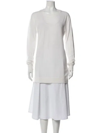 Pre-owned Bottega Veneta Cashmere Crew Neck Sweater In Neutral