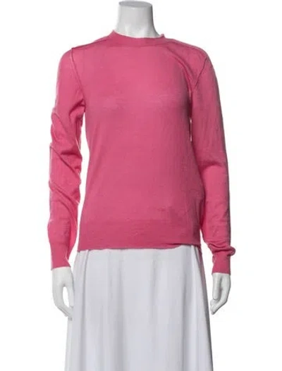 Pre-owned Bottega Veneta Cashmere Crew Neck Sweater In Pink