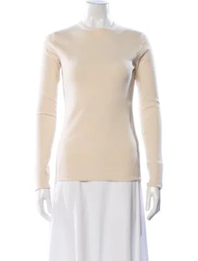 Pre-owned Bottega Veneta Cashmere Crew Neck Top In Neutral