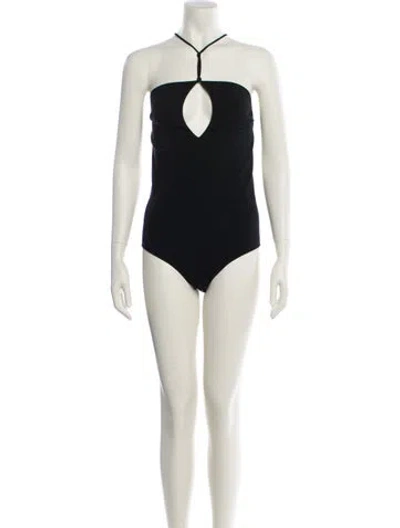 Pre-owned Bottega Veneta Cashmere Halterneck Bodysuit In Neutrals