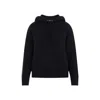 Bottega Veneta Cashmere Hooded Sweatshirt In Blue