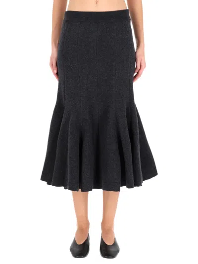BOTTEGA VENETA BOTTEGA VENETA CASHMERE MIDI SKIRT