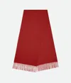 Bottega Veneta Cashmere Scarf In Red Stone