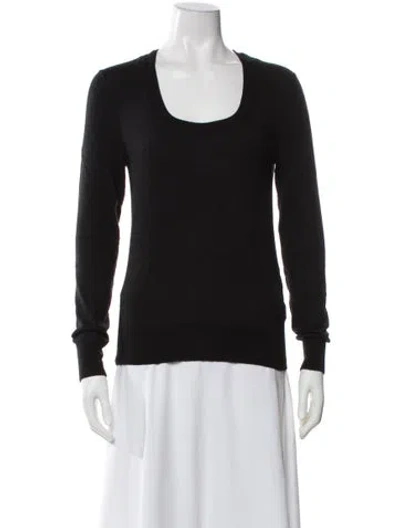 Pre-owned Bottega Veneta Cashmere Scoop Neck Sweater In Black