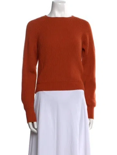Pre-owned Bottega Veneta Cashmere Scoop Neck Sweater In Orange