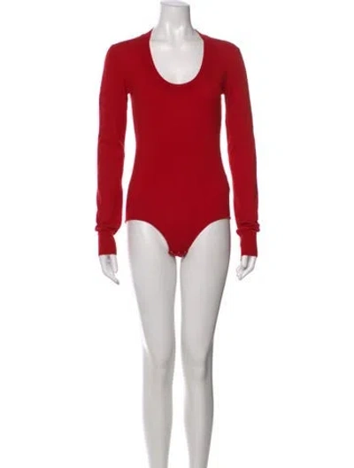 Pre-owned Bottega Veneta Cashmere Scoop Neck Sweater In Red