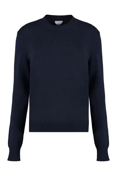 Bottega Veneta Cashmere Sweater In Navy