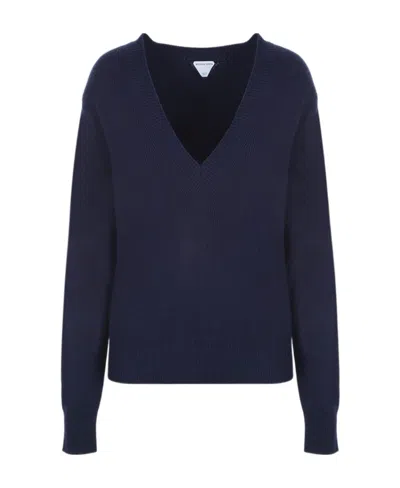 Bottega Veneta Cashmere Sweater In Blue