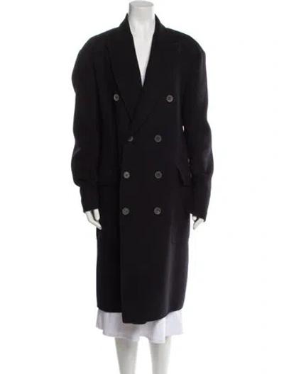 Pre-owned Bottega Veneta Cashmere Trench Coat In Black