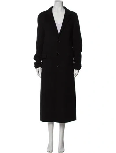 Pre-owned Bottega Veneta Cashmere Trench Coat In Black