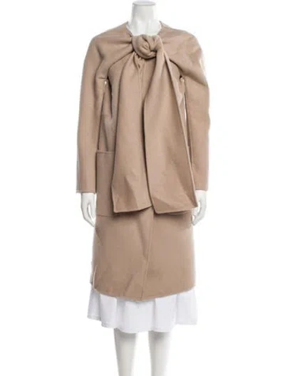 Pre-owned Bottega Veneta Cashmere Trench Coat In Neutral
