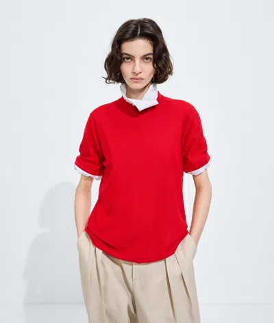 Bottega Veneta Bottega  Veneta Cashmere T-shirt In Red