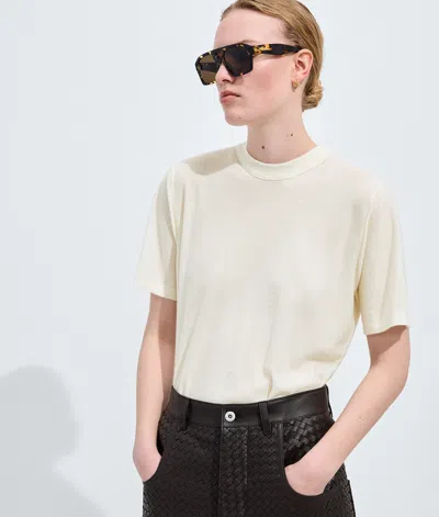 Bottega Veneta Bottega  Veneta Cashmere T-shirt In White
