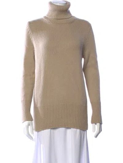 Pre-owned Bottega Veneta Cashmere Turtleneck Sweater In Neutral