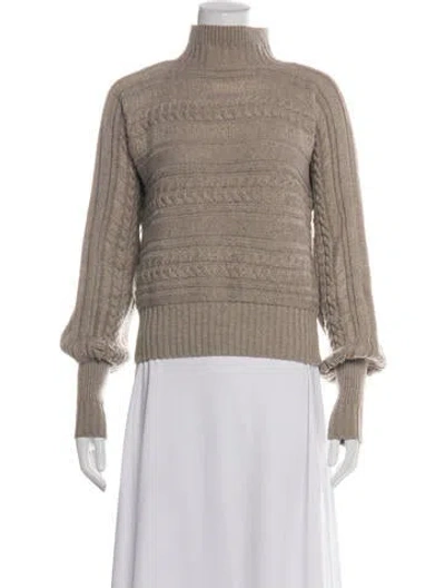 Pre-owned Bottega Veneta Cashmere Turtleneck Sweater In Neutrals