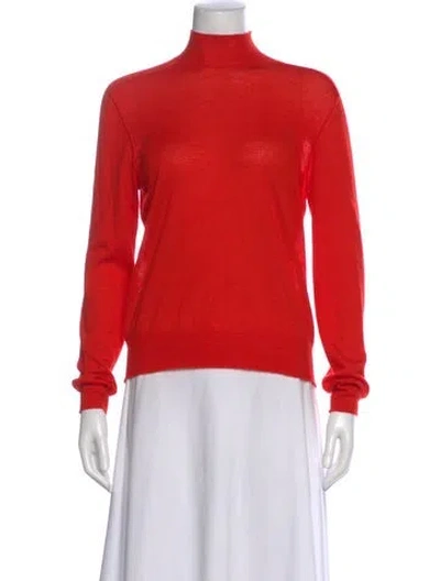 Pre-owned Bottega Veneta Cashmere Turtleneck Sweater In Orange