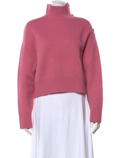 Pre-owned Bottega Veneta Cashmere Turtleneck Sweater In Pink