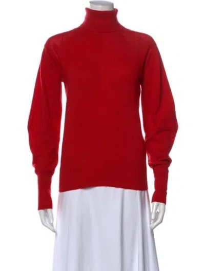 Pre-owned Bottega Veneta Cashmere Turtleneck Sweater In Red