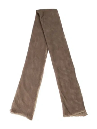Pre-owned Bottega Veneta Cashmere Vintage Scarf In Neutrals