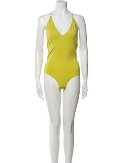 Pre-owned Bottega Veneta Cashmere V-neck Bodysuit In Multi