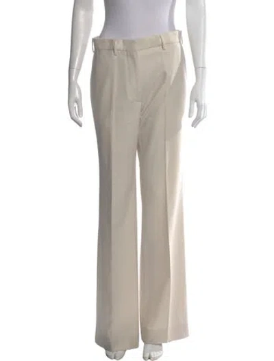 Pre-owned Bottega Veneta Cashmere Wide Leg Pants In Neutral