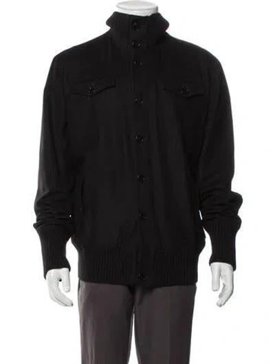 Pre-owned Bottega Veneta Cashmere Windbreaker In Black