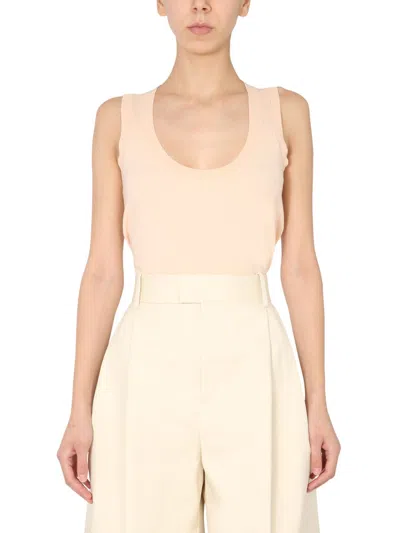 Bottega Veneta Cashmere-blend Tank Top In Pink