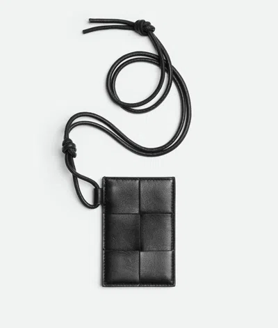 Bottega Veneta Porte-carte Cassette In Black