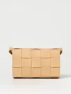 Bottega Veneta Cassette Bag In Woven Nappa In 裸色