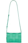 Bottega Veneta Cassette Bag In Mermaid & Gold