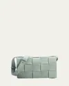 Bottega Veneta Small Intrecciato Leather Cassette Crossbody Bag In New Sauge