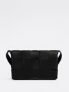 Bottega Veneta Womens Black Cassette Small Intrecciato Leather Cross-body Bag