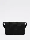 Bottega Veneta Womens Black Cassette Small Intrecciato Leather Cross-body Bag In Black