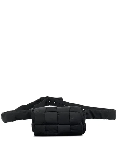 Pre-owned Bottega Veneta Cassette Belt Bag In Black