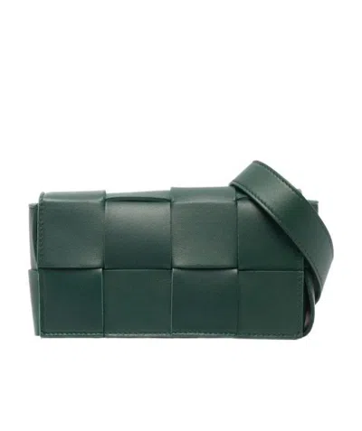 Bottega Veneta Cassette Belt Bag In Green