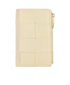 Bottega Veneta Cassette Bi-fold Leather Wallet In Nude