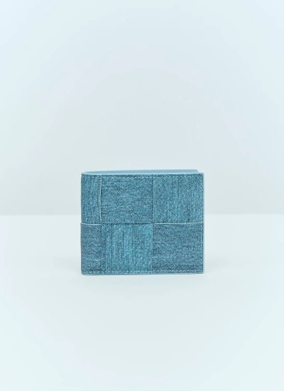 Bottega Veneta Cassette Bi-fold Wallet In Blue