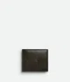 Bottega Veneta Intrecciato Passport Holder In Kaki/light Butterscotch