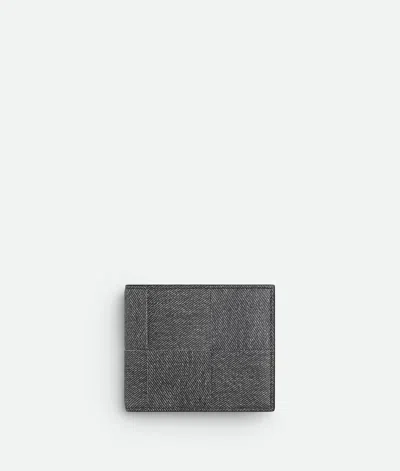 Bottega Veneta Cassette Bi-fold Wallet With Coin Purse In Gray