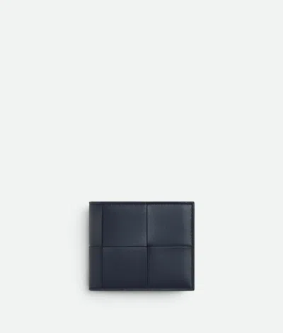 Bottega Veneta Cassette Bi-fold Wallet With Coin Purse In Space/sapele
