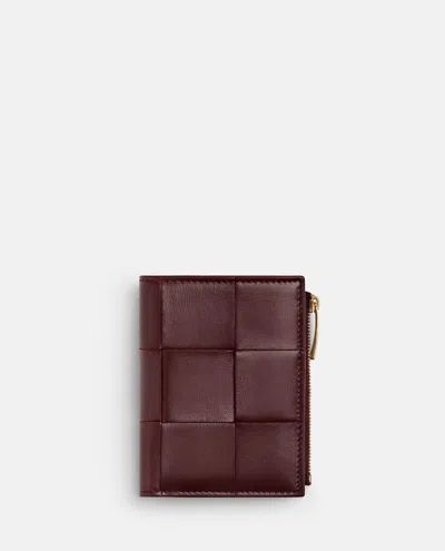 Bottega Veneta Cassette Bi-fold Wallett In Brown