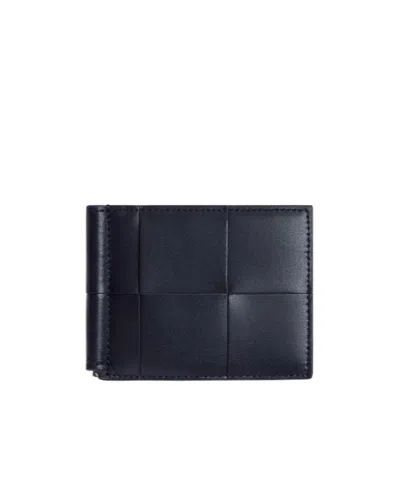 Bottega Veneta Slim Cassette Long Wallet In Black