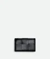 Bottega Veneta Cassette Business Card Case In Black