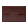 Bottega Veneta Cassette Business Card Holder In Brown