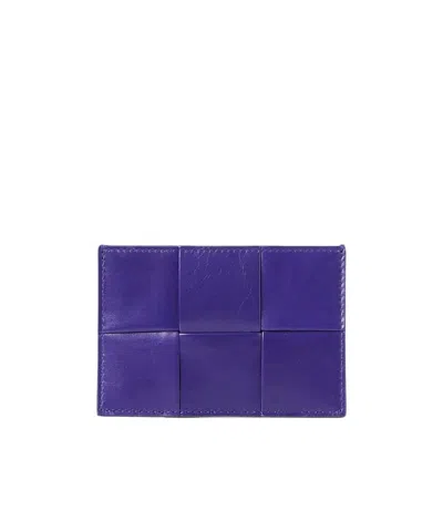 Bottega Veneta Cassette Cardholder In Purple