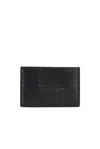 Bottega Veneta Men's Cassette Intrecciato Leather Card Case In Black-parakeet