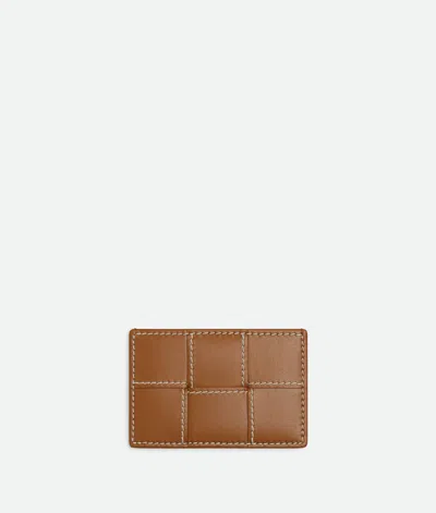 Bottega Veneta Cassette Credit Card Case In Brown