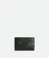 Bottega Veneta Cassette Credit Card Case In Dark Moss