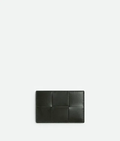 Bottega Veneta Cassette Credit Card Case In Dark Moss
