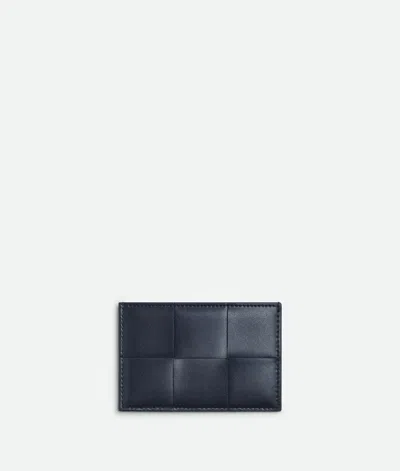 Bottega Veneta Cassette Credit Card Case In Space/sapele